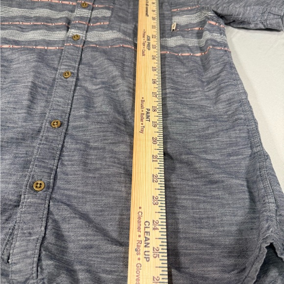 Vans Men’s Chambray Button Up Shirt Y2K Skate Surf Size M - Picture 12 of 14